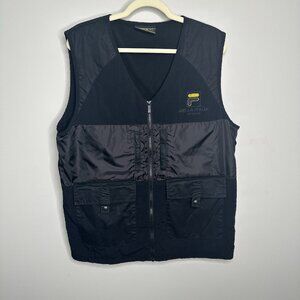 FILA Biella Italia Black Full Zip Vest Men's Medium